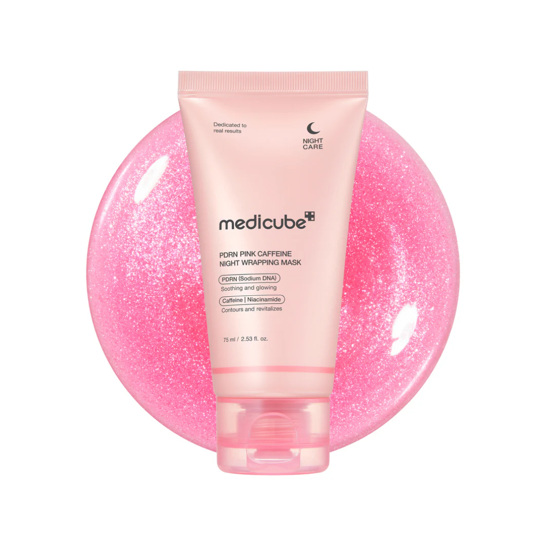 Máscara Noturna PDRN Cafeína Rosa – Hidratação e Firmeza